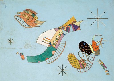 Tre stjerner af Wassily Kandinsky