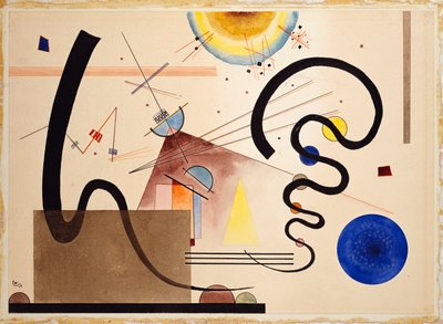 To Bevægelser af Wassily Kandinsky