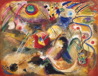 Ubenavnet billede (Syndfloden) af Wassily Kandinsky