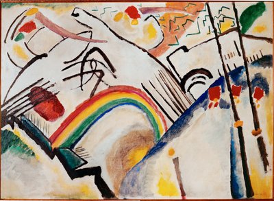 Uden titel (olie på lærred) af Wassily Kandinsky