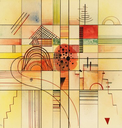 Varierede rektangler af Wassily Kandinsky