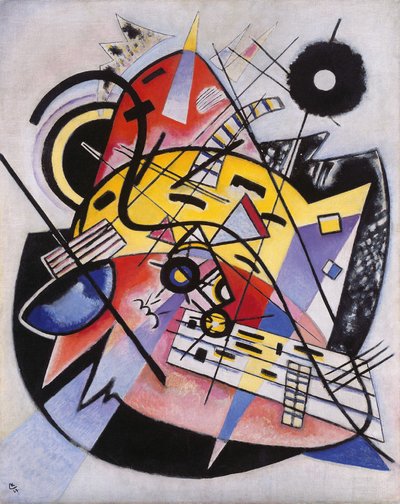 Hvid prik (sammensætning 248) af Wassily Kandinsky