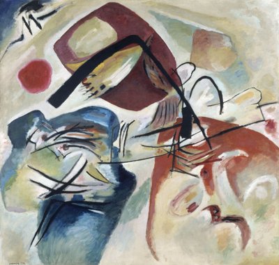 Med den sorte bue af Wassily Kandinsky