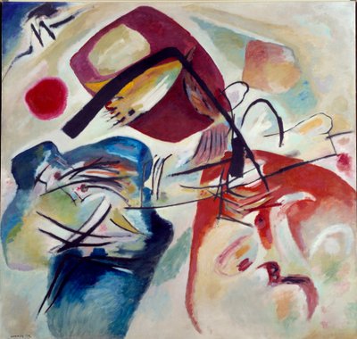 Med den sorte sløjfe af Wassily Kandinsky