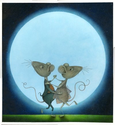 Blue Moon, 2009 (blandede medier) af Wayne Anderson