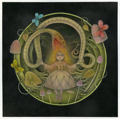 Magic Mushrooms, 2012 (blandede medier) af Wayne Anderson