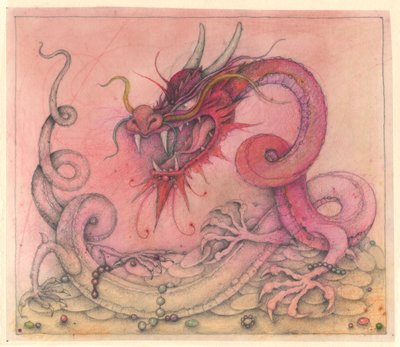 Wicked Dragon, 2000 (blandede medier) af Wayne Anderson
