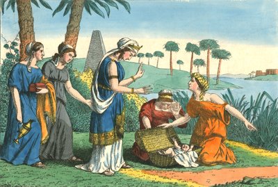 Opdagelsen af Moses, 1800-tallet af Weenix