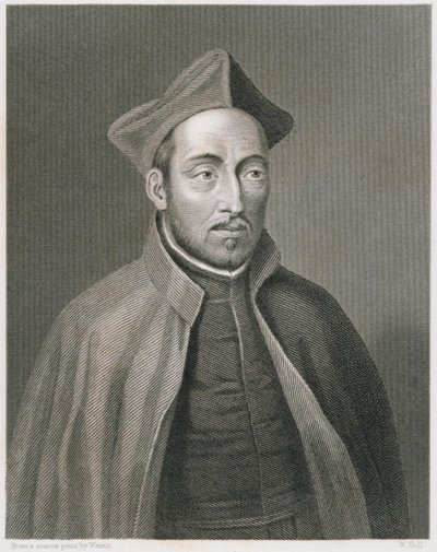 Ignatius de Loyola, graveret af W. Holl, fra World Religion, udgivet af A. Fullarton & Co. af Weirix