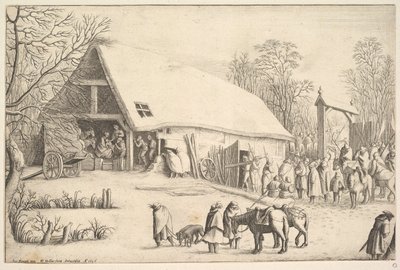 Tilbedelse af kongerne, efter Augustin Braun, 1646. af Wenceslaus Hollar