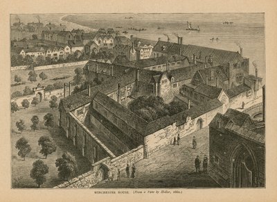 Luftfoto af Winchester House af Wenceslaus Hollar