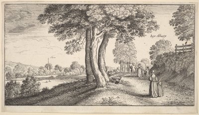 Albury, 1625-77. af Wenceslaus Hollar