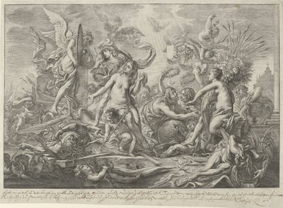 Allegori om freden i Westfalen, 1648 af Wenceslaus Hollar