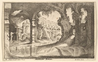 romersk amphitiatri, ca. 1650. af Wenceslaus Hollar