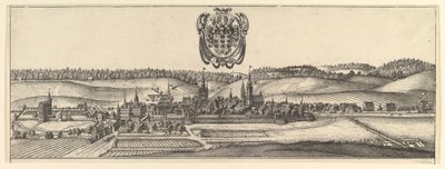 Ansbach og Coburg, Vis a af to synspunkter a&b., 1625-77. af Wenceslaus Hollar