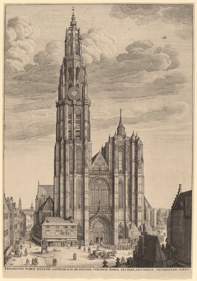 Antwerpen katedral af Wenceslaus Hollar