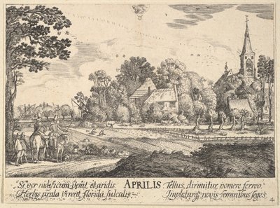 april, 1628-29. af Wenceslaus Hollar