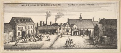 Arundel Hus fra Norden, kopi, 1600-tallet. af Wenceslaus Hollar