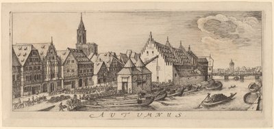 Efterår: Vinmarkedet af Wenceslaus Hollar