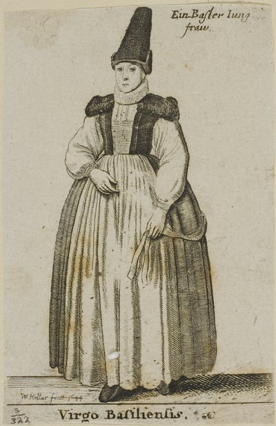 Basel kvinde af Wenceslaus Hollar