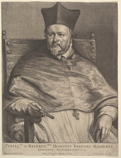 Bishop Jan van Malderen, 1645. dani af Wenceslaus Hollar