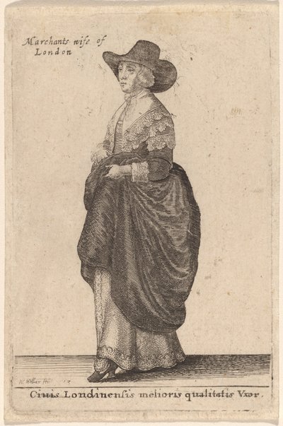 En kone af Londons bedste kvalitet af Wenceslaus Hollar