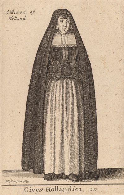hollandske statsborgere, 1643. af Wenceslaus Hollar