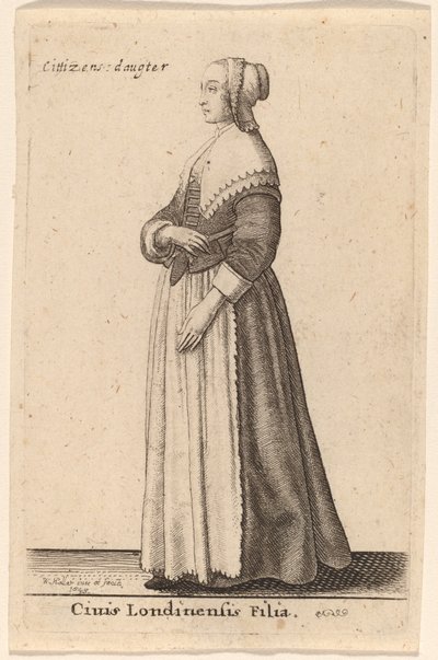 Datter af en borger i London af Wenceslaus Hollar