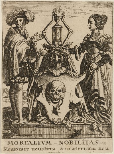 Dødens våbenskjold af Wenceslaus Hollar