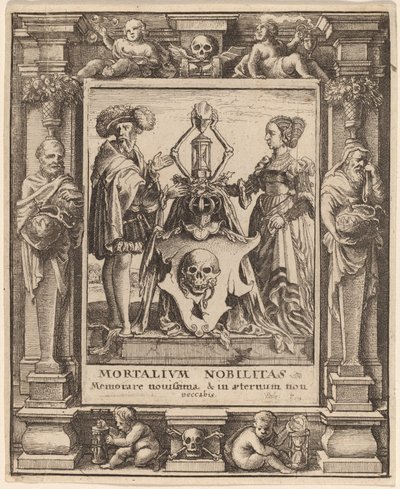 Dødens våbenskjold, 1651. af Wenceslaus Hollar