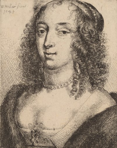 Hertuginde af Lennox, 1645. af Wenceslaus Hollar