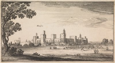 Engelsk udsigt: Windsor af Wenceslaus Hollar