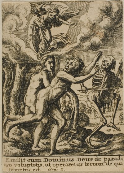 Udvisning fra paradis af Wenceslaus Hollar