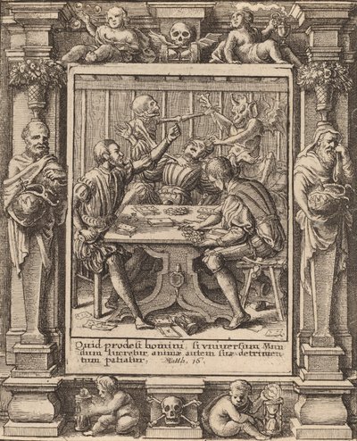 Gamesters, 1651. af Wenceslaus Hollar