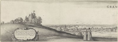 Udsigt over Greenwich (venstre plade) Greenwich (titel på objekt) af Wenceslaus Hollar