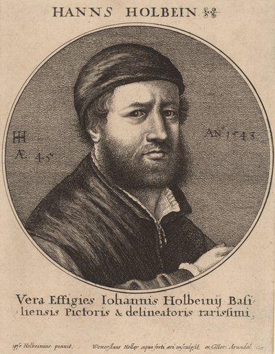 Hans Holbein den Yngre, 1647. af Wenceslaus Hollar