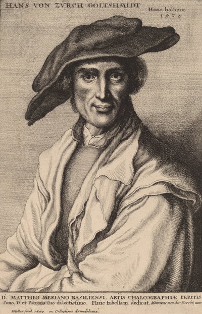 Hans von Zurch, guldsmed, 1647. af Wenceslaus Hollar