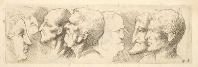 Hovedstudier, 1625-77 af Wenceslaus Hollar