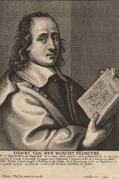 Henry van der Borcht, maler, 1648. af Wenceslaus Hollar
