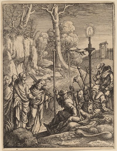 Jesus konfronterer sine modstandere af Wenceslaus Hollar