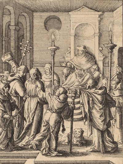 Jesus før Annas. af Wenceslaus Hollar