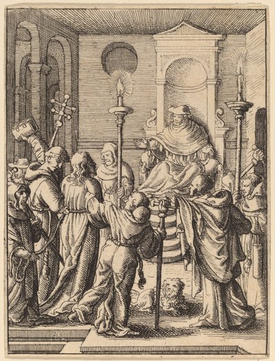 Jesus før Annas af Wenceslaus Hollar