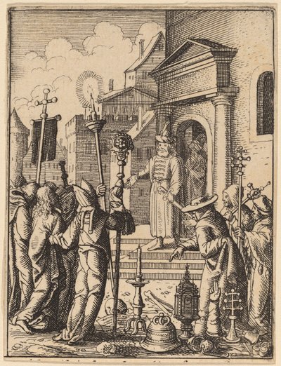 Jesus foran Pilatus af Wenceslaus Hollar