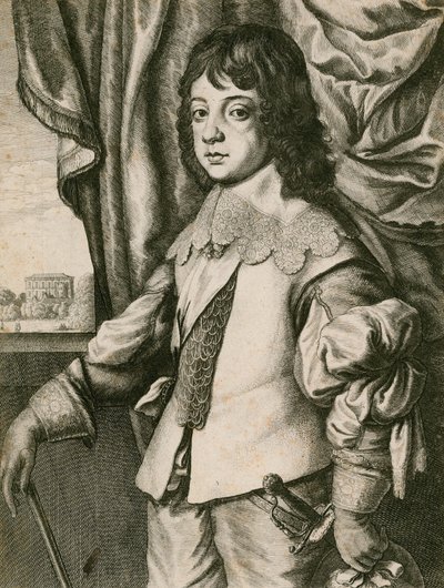 Kong Charles II som dreng af Wenceslaus Hollar
