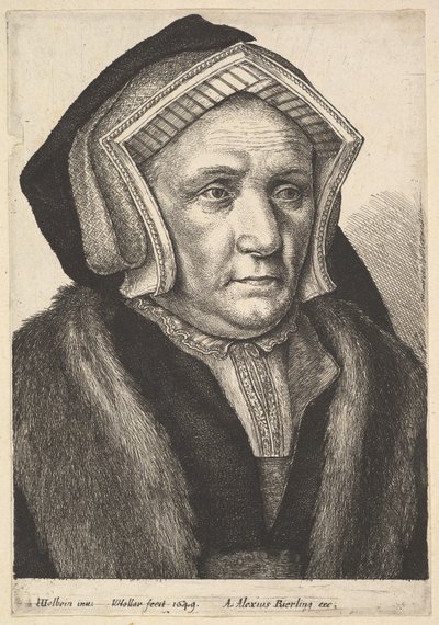 Lady Mary Butts, 1649. af Wenceslaus Hollar