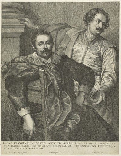 Luke og Cornelis af Wael af Wenceslaus Hollar