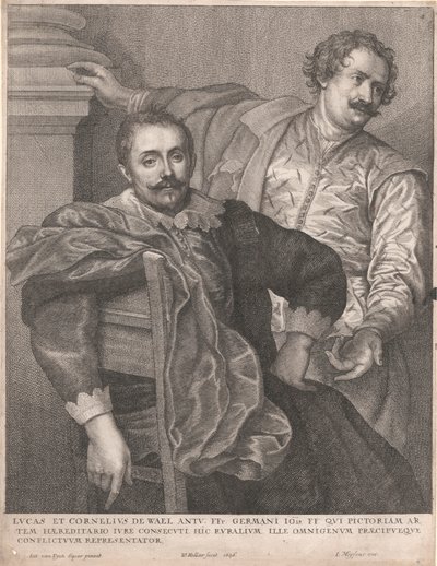 Luke og Cornelius de Wael af Wenceslaus Hollar