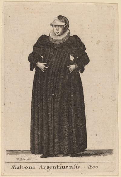 argentinsk matrone af Wenceslaus Hollar
