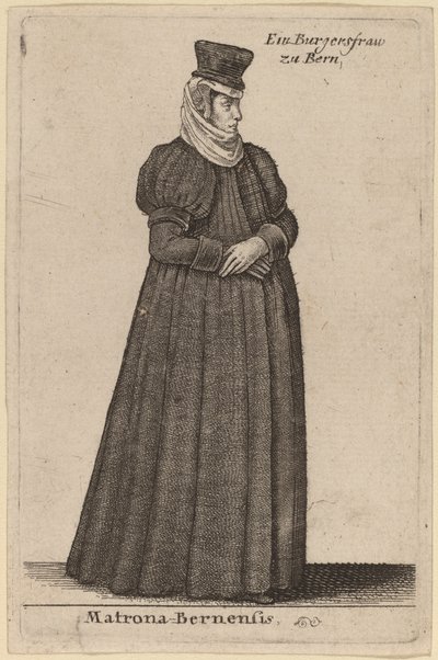 Matrona Bernese af Wenceslaus Hollar