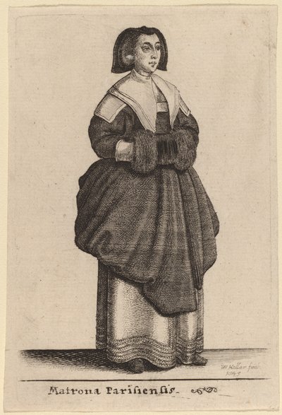 Matrona i Paris af Wenceslaus Hollar